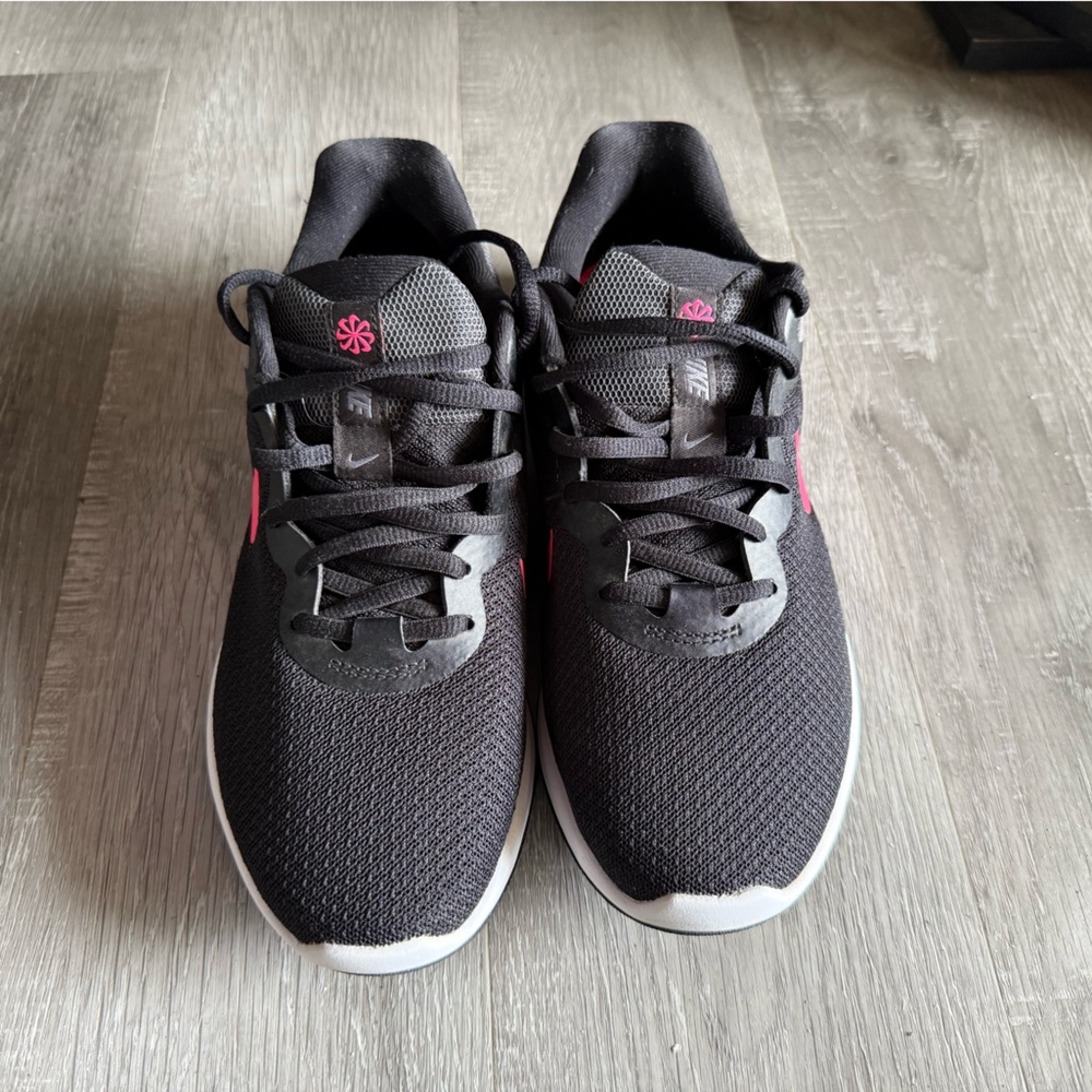 Nike Black and Pink Athletic Sneakers